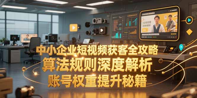 中小企业短视频获客全攻略,算法规则深度解析,账号权重提升秘籍-北风网赚