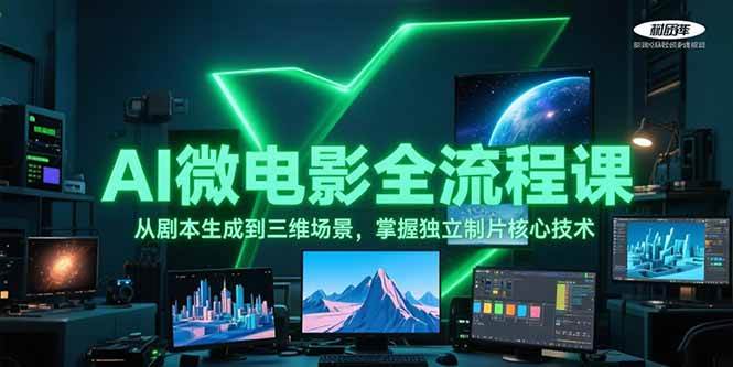 AI微电影全流程课,从剧本生成到三维场景,掌握独立制片核心技术-北风网赚