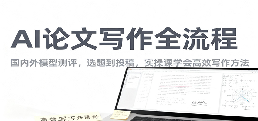 AI论文写作全流程,国内外模型测评,选题到投稿,实操课学高效写作方法-北风网赚