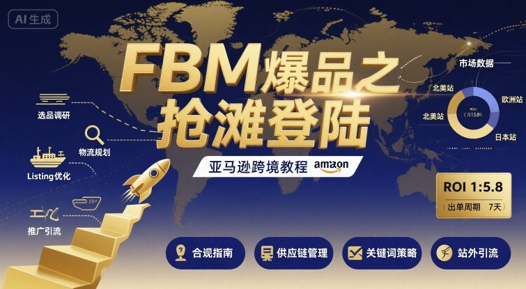 FBM爆品之抢滩登陆-亚马逊跨境教程-北风网赚