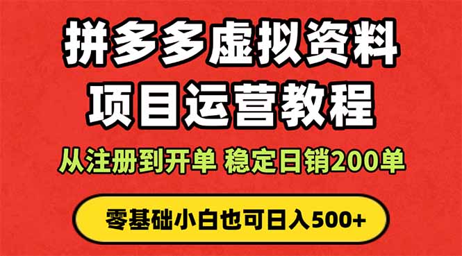 拼多多开店运营课程： 蓝海变现玩法，轻松实现睡后收入 零基础小白也可…-北风网赚