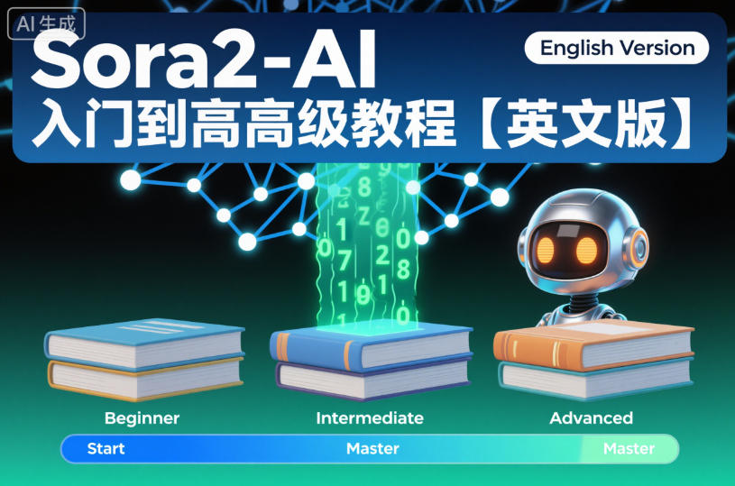 Sora2-AI入门到高级教程【英文版】-北风网赚