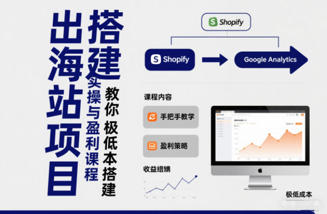 小淘出海站项目,搭建实操与盈利课程,手把手教你用极低成本搭建-北风网赚