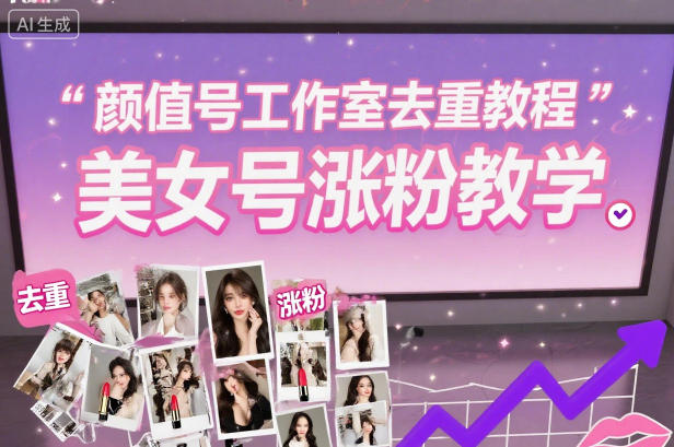 颜值号工作室去重教程,美女号涨粉教学-北风网赚