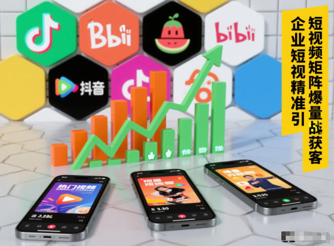 企业短视频精准引流矩阵获客，短视频矩阵爆量战法-北风网赚