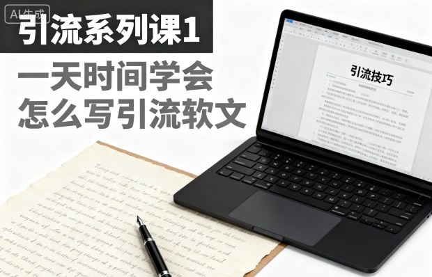 引流系列课1,一天时间学会怎么写引流软文-北风网赚