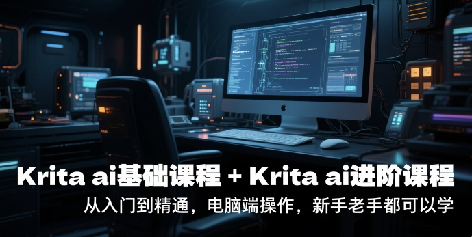 krita ai基础课程+Krita ai进阶课程,从入门到精通,电脑端操作,新手老手都可以学-北风网赚