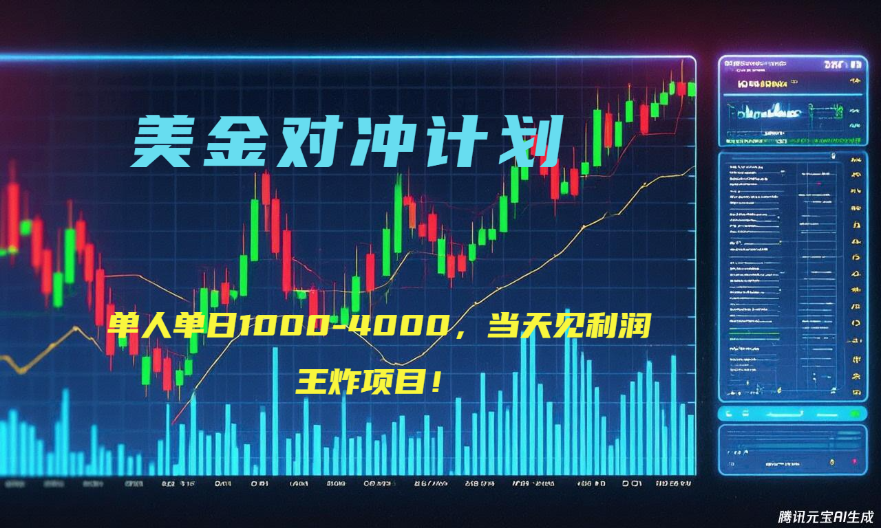 2025年最暴力项目“美金先登计划”最新最强对冲战法,每日实际收益1K-4K-北风网赚