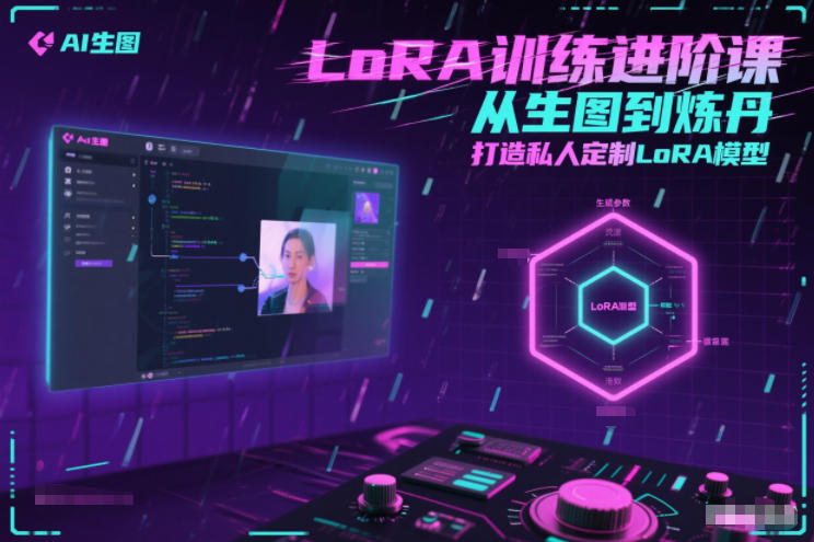 LoRA训练进阶课，从生图到炼丹，打造私人定制LoRA模型-北风网赚