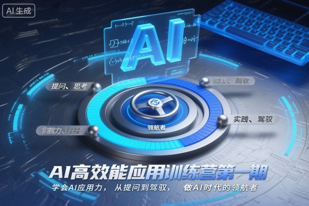 AI高效能应用训练营第一期,学会AI应用力,从提问到驾驭,做AI时代的领航者-北风网赚