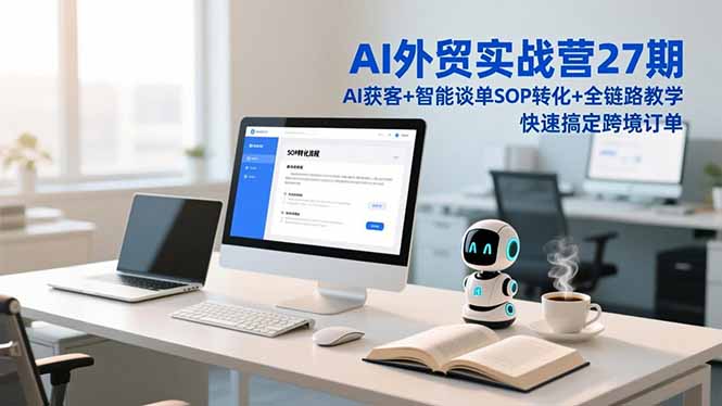 AI外贸实战营27期，AI获客+智能谈单+SOP转化+全链路教学，快速搞定跨境订单-北风网赚
