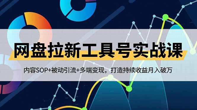 网盘拉新工具号实战课，内容SOP+被动引流+多端变现，打造持续收益月入破万-北风网赚