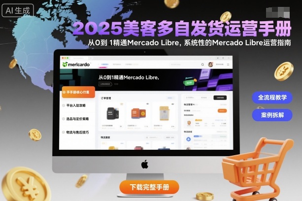 2025美客多自发货运营手册:从0到1精通Mercado Libre,系统性的Mercado Libre运营指南-北风网赚