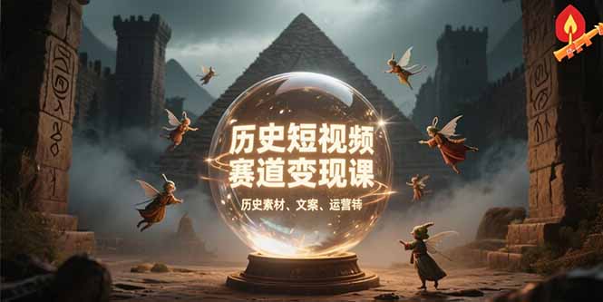 历史短视频赛道变现课,百集素材库应用,文案剪辑技巧,账号运营全案-北风网赚