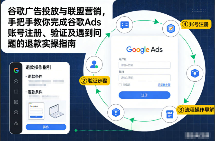 谷歌广告投放与联盟营销，手把手教你完成谷歌Ads账号注册、验证及遇到问题的退款实操指南-北风网赚