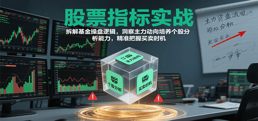 股票指标实战，基金操盘逻辑拆解，洞察主力动向培养个股分析能力把握买卖时机(更新)-北风网赚