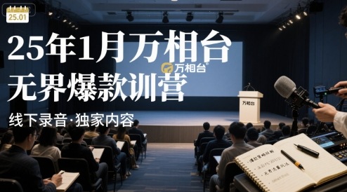 25年1月万相台无界爆款特训营线下录音-北风网赚