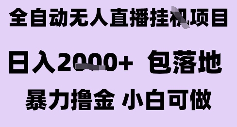 最新全自动抖音无人直播挂G项目,日入2k+ 包落地暴力撸金,小白可做【揭秘】-北风网赚