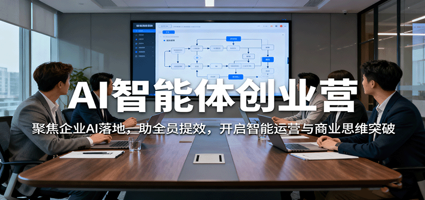 AI智能体创业营:聚焦企业AI落地,助全员提效,开启智能运营与商业思维突破-北风网赚