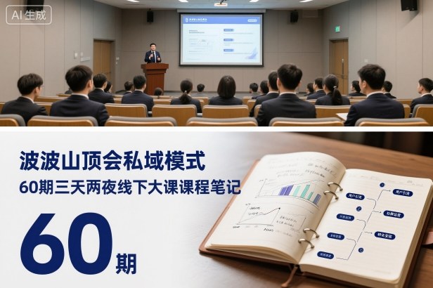 波波山顶会私域模式60期三天两夜线下大课课程笔记(文档)-北风网赚