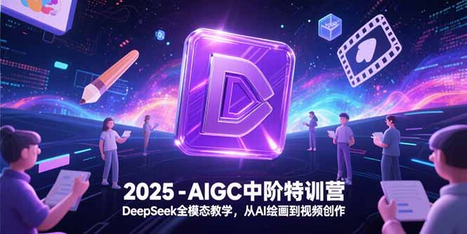 2025-AIGC中阶特训营,DeepSeek全模态教学,从AI绘画到视频创作-北风网赚