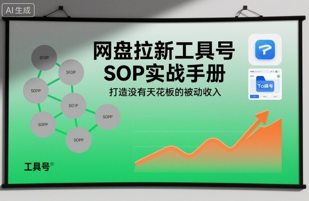 网盘拉新工具号SOP实战手册,打造没有天花板的被动收入-北风网赚