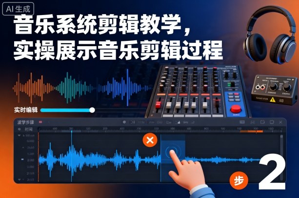 音乐系统剪辑教学,实操展示音乐剪辑过程-北风网赚
