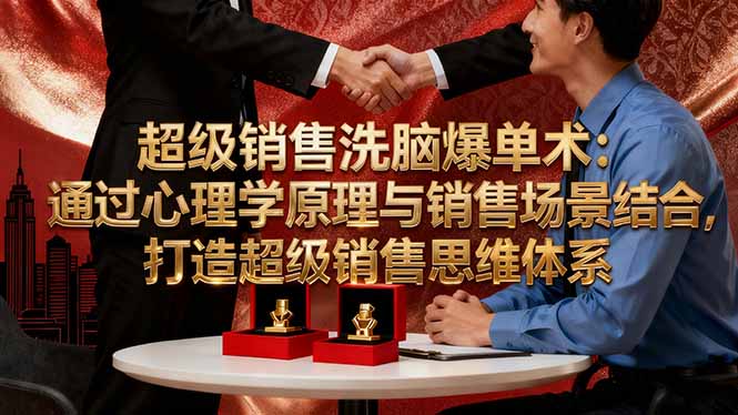 超级销售洗脑爆单术:通过心理学原理与销售场景结合,打造超级销售思维体系-北风网赚