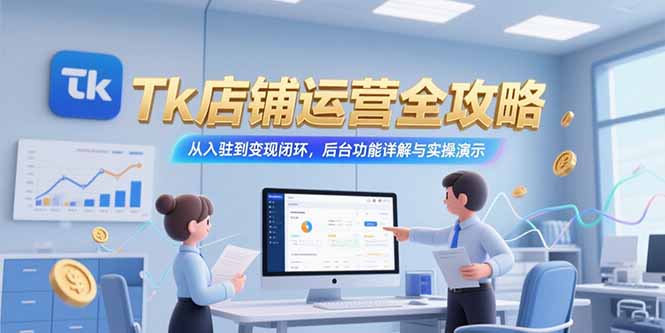 Tk店铺运营全攻略，从入驻到变现闭环，后台功能详解与实操演示-北风网赚