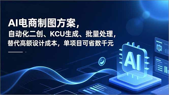 AI电商制图方案，自动化二创、SKU生成、批量处理，替代高额设计成本，单项目可省数千元-北风网赚