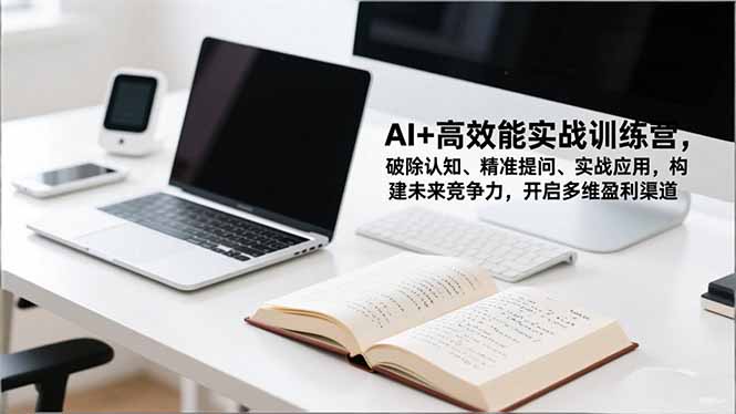 AI+高效能实战训练营,破除认知、精准提问、实战应用,构建未来竞争力,开启多维盈利渠道-北风网赚
