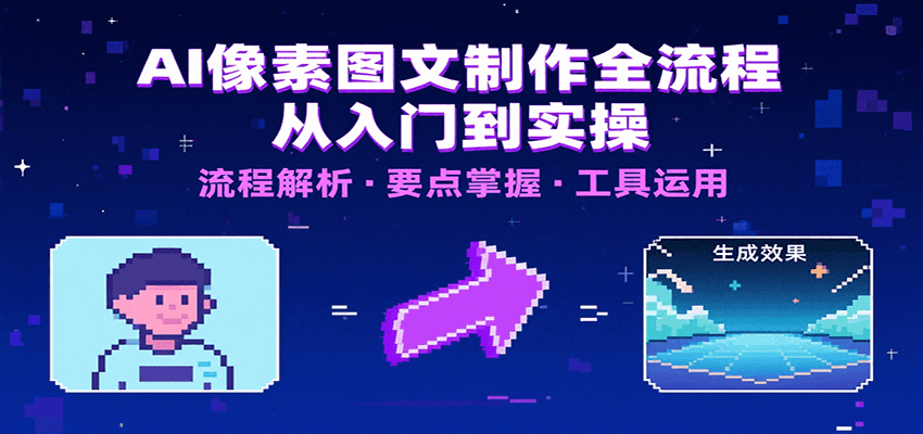 AI像素图文制作全流程：内容要点、文案选择及所用工具，助你快速入局-北风网赚