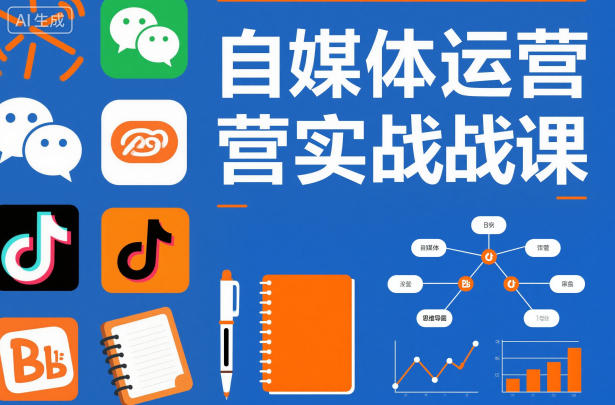 自媒体运营实战课,掌握一套系统的自媒体运营底层方法论,成为优秀的内容创作者-北风网赚