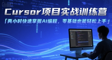 Cursor项目实战训练营,两小时快速掌握AI编程,零基础也能轻松上手-北风网赚