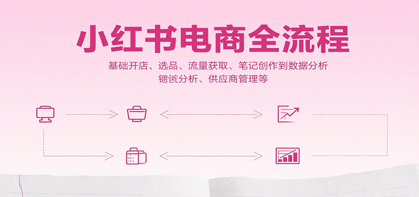 小红书电商全流程，基础开店、选品、流量获取、笔记创作到数据分析、供应商管理等-北风网赚