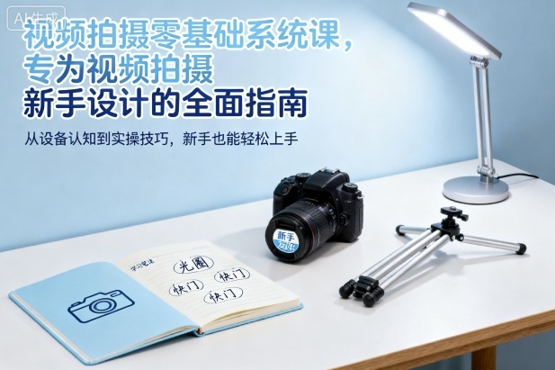 视频拍摄零基础系统课,专为视频拍摄新手设计的全面指南-北风网赚