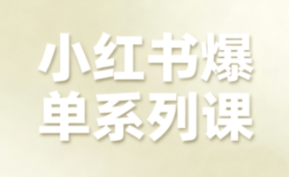 小红书爆单系列课，聚焦小红书电商全链路增长(更新)-北风网赚