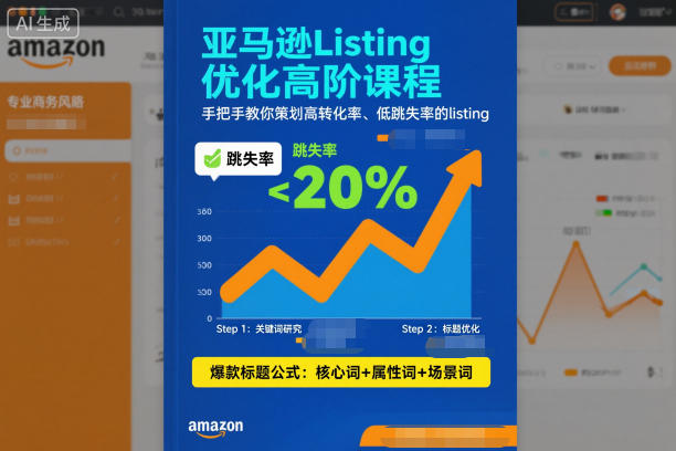 亚马逊Listing优化高阶课程,手把手教你策划高转化率、低跳失率的listing-北风网赚
