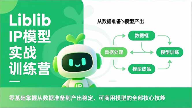 Liblib IP模型实战训练营，零基础掌握从数据准备到产出稳定、可商用模型的全部核心技能-北风网赚