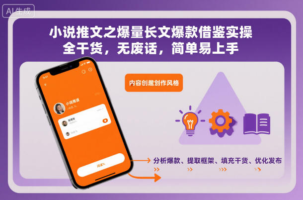 小说推文之爆量长文爆款借鉴实操,全干货,无废话,简单易上手-北风网赚